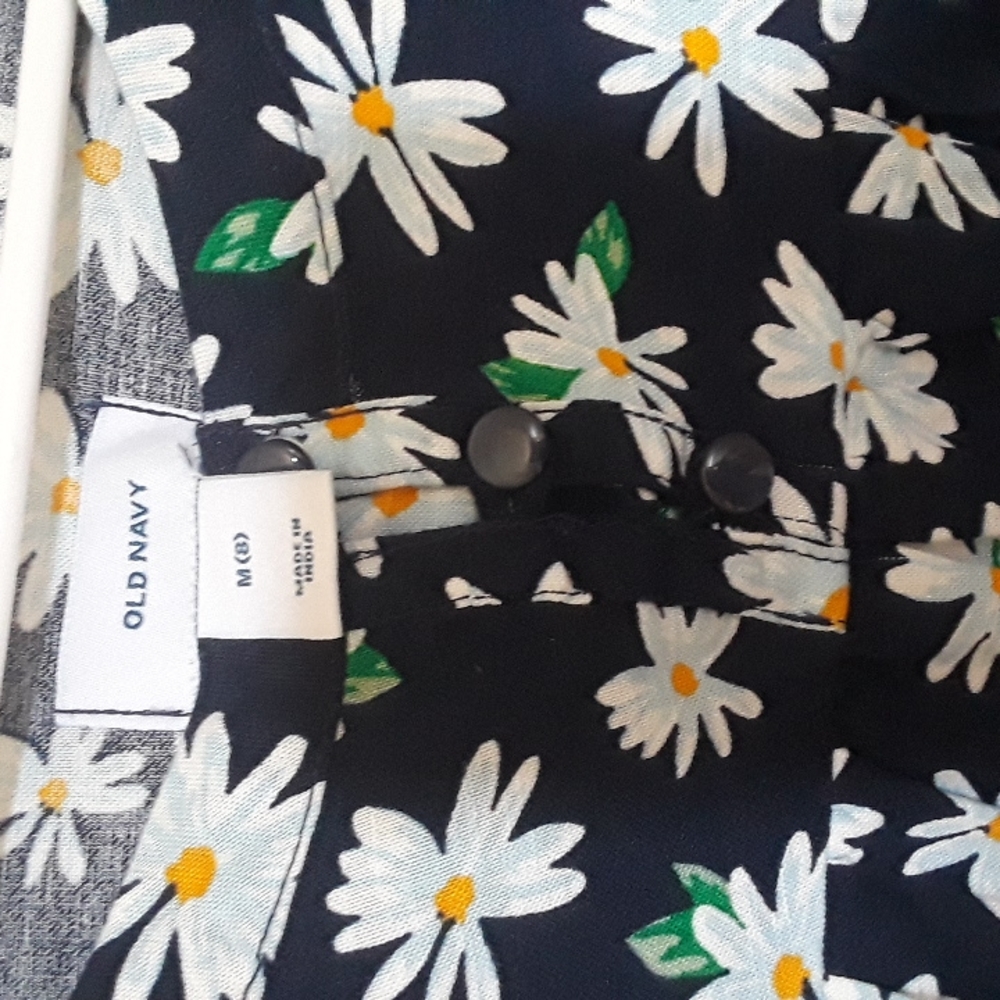 ( 2 ) NEW BOHO Floral Spring dresses 3/4 bubble sleeves SIZE M / 8 for GIRLS - Picture 3 of 12